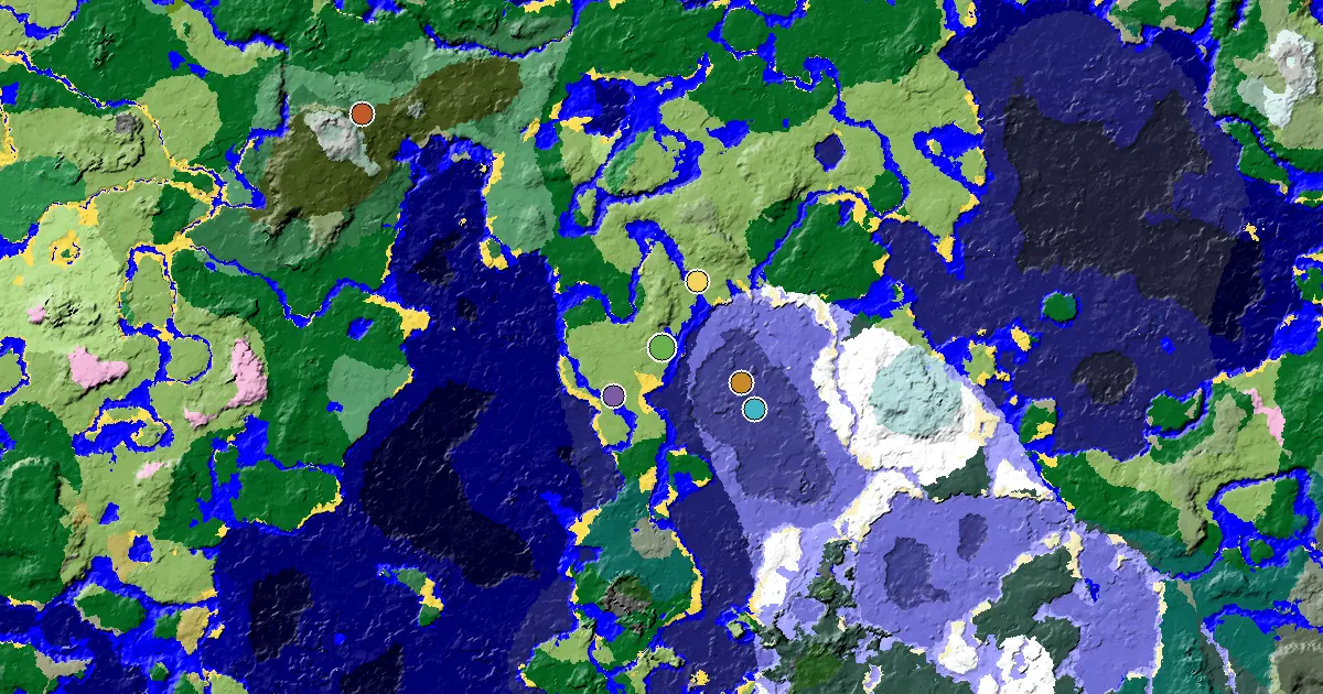 Minecraft Plains Seed: a Village Close to Spawn — biome and structure map