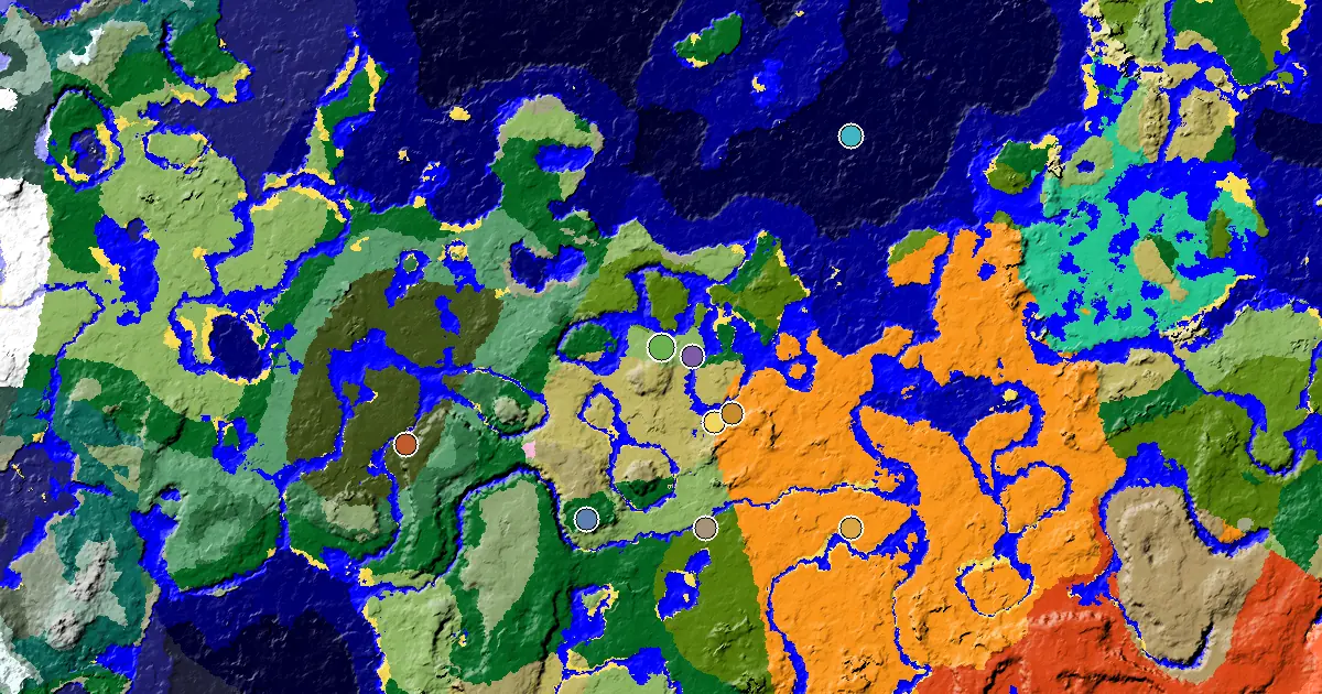 Minecraft Plains Seed: a Mansion Within Reach — biome and structure map around spawn