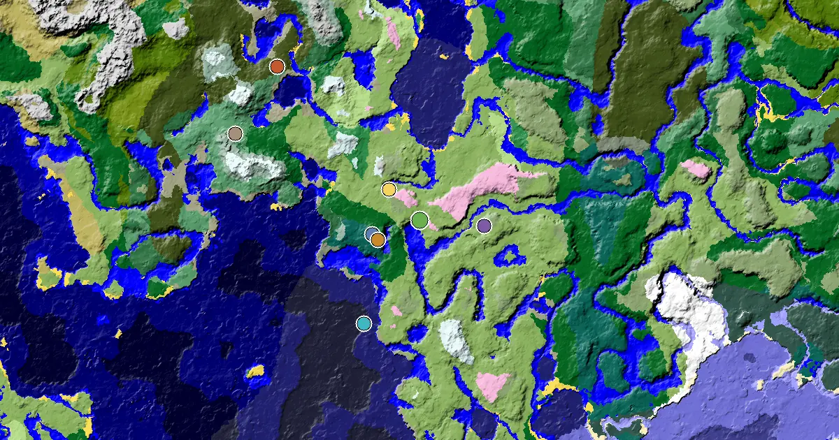 Plains Spawn — an Ancient City Under Spawn — biome and structure map