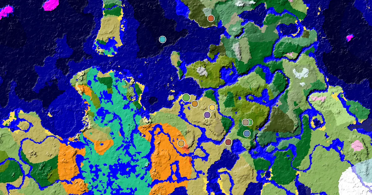 Minecraft Savanna Seed: a Trial Chamber by Spawn — biome and structure map
