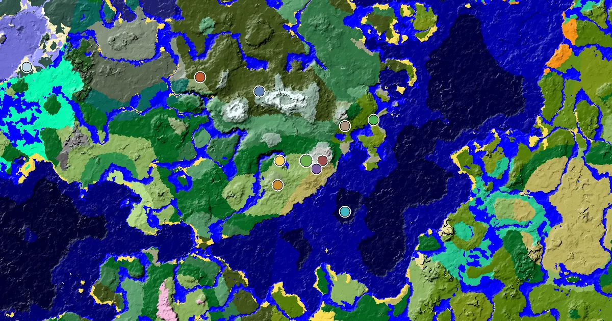 Plains Spawn — a Mansion Within Reach — biome and structure map