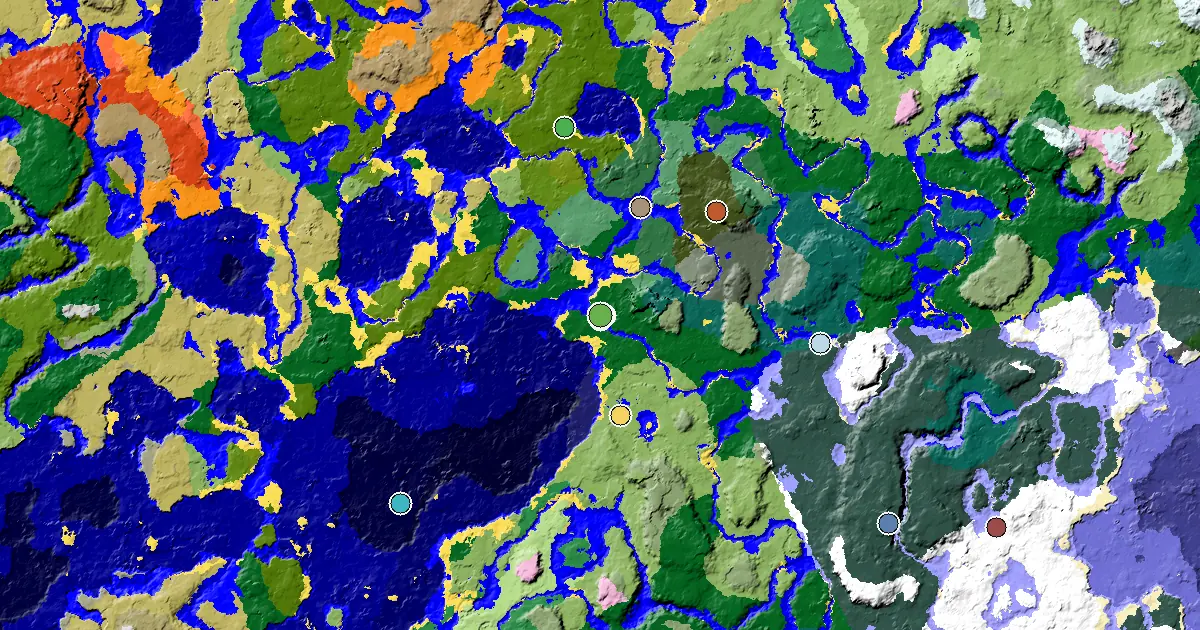 Forest Spawn — a Trial Chamber by Spawn — biome and structure map