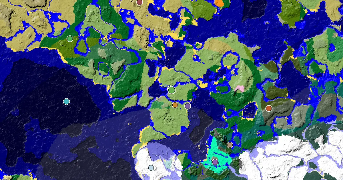 a Village at Spawn Near a Plains Spawn — biome and structure map