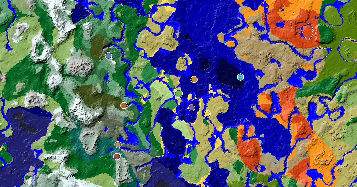 a Mansion Within Reach Near a Savanna Spawn — biome and structure map
