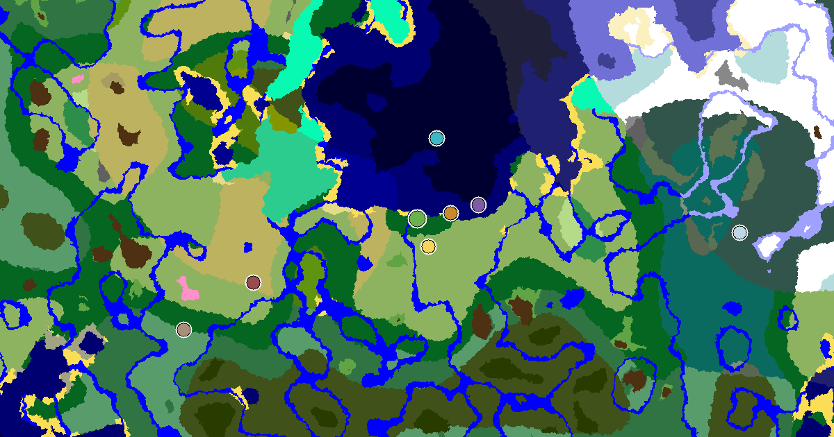 Minecraft Forest Seed: a Village Beside Spawn — biome and structure map