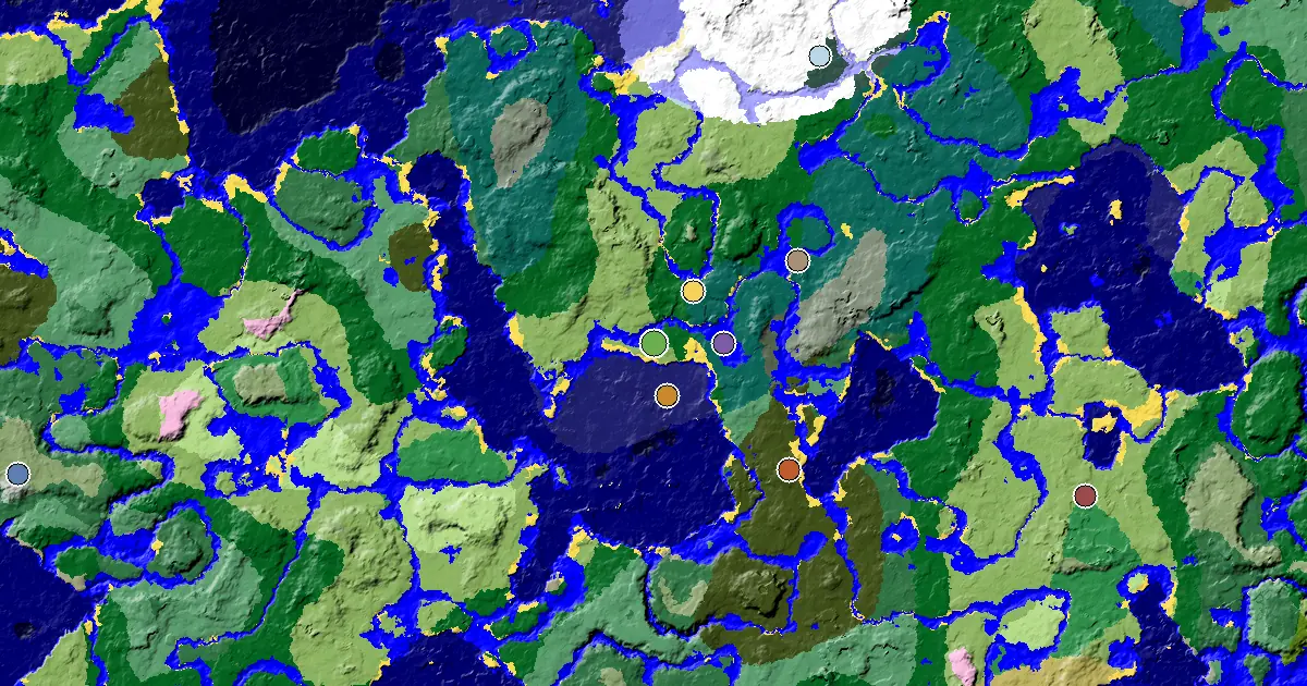 Plains Seed With a Mansion Within Reach — biome and structure map