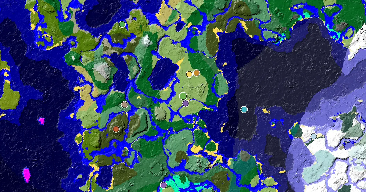 Minecraft Plains Seed: a Mansion Within Reach — biome and structure map