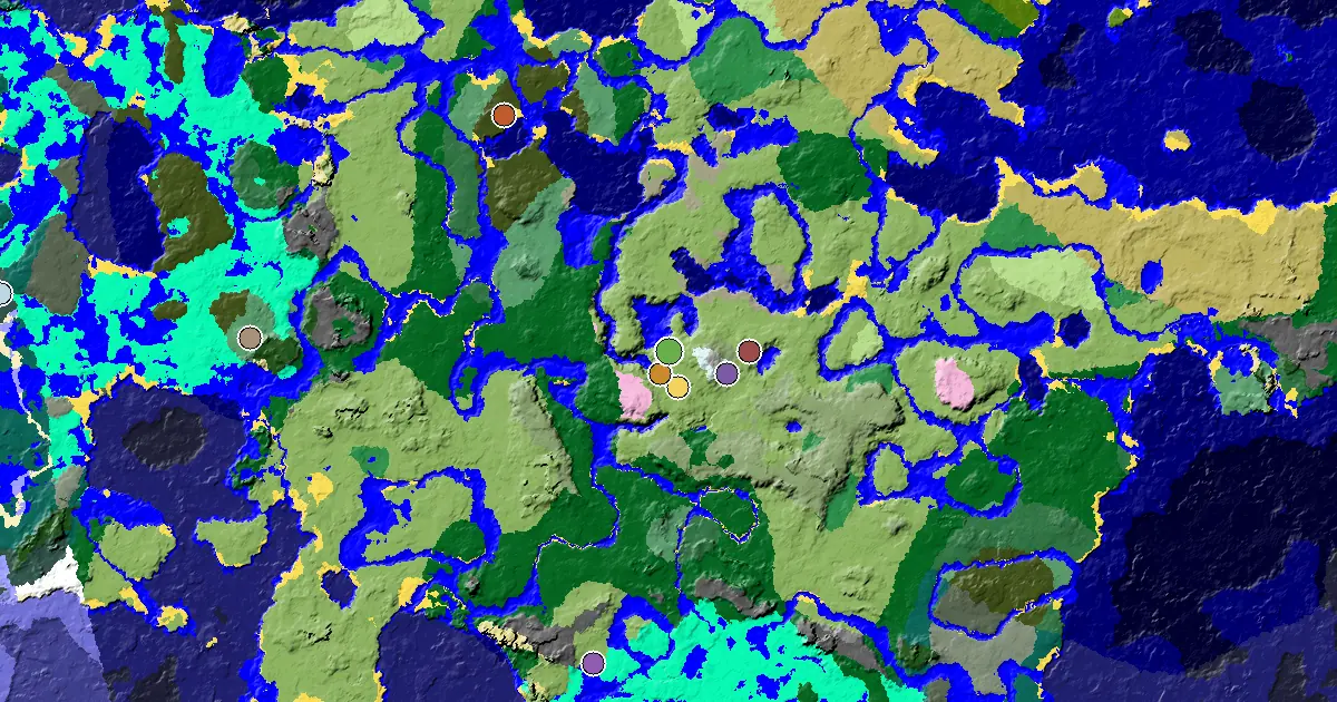 Minecraft Plains Seed: a Trial Chamber by Spawn — biome and structure map
