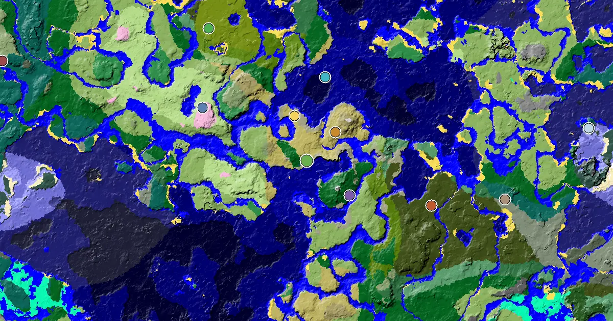 Savanna Spawn — a Mansion Within Reach — biome and structure map