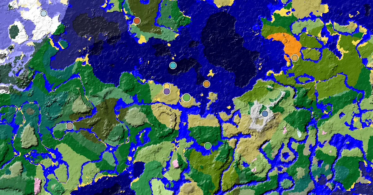 Savanna Spawn — a Mansion Within Reach — biome and structure map