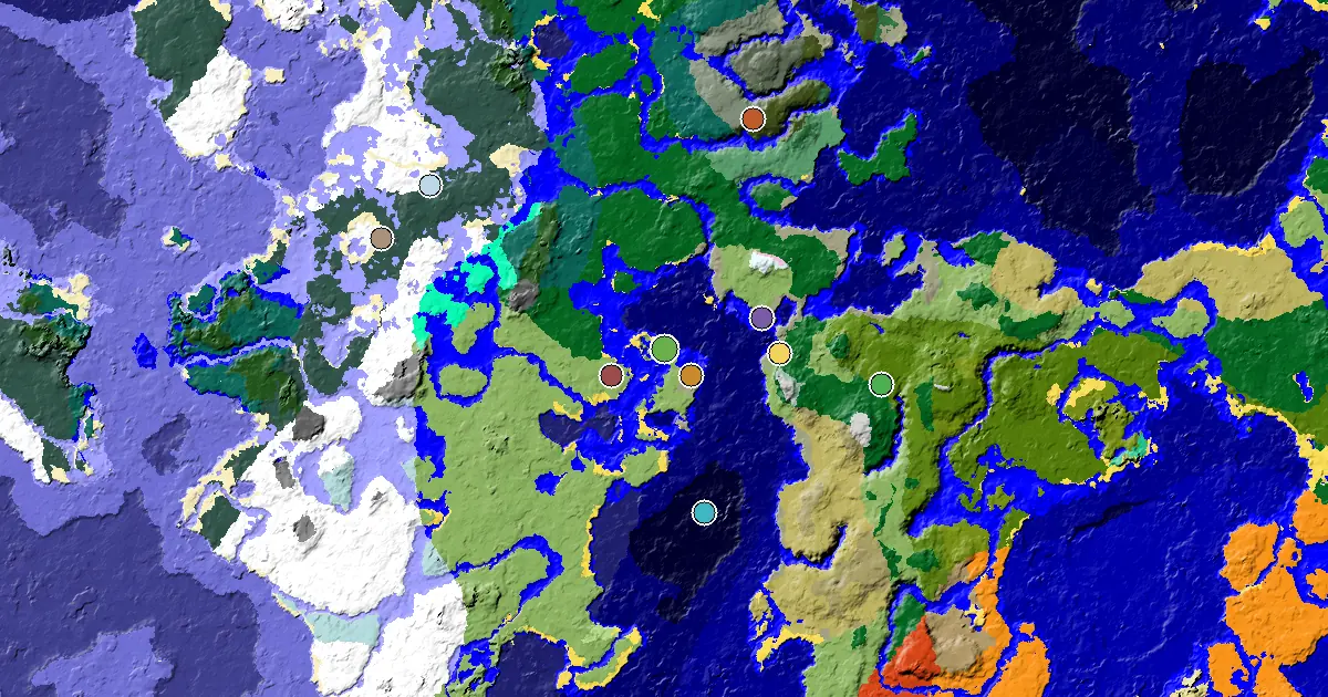 Plains Seed With a Trial Chamber by Spawn — biome and structure map