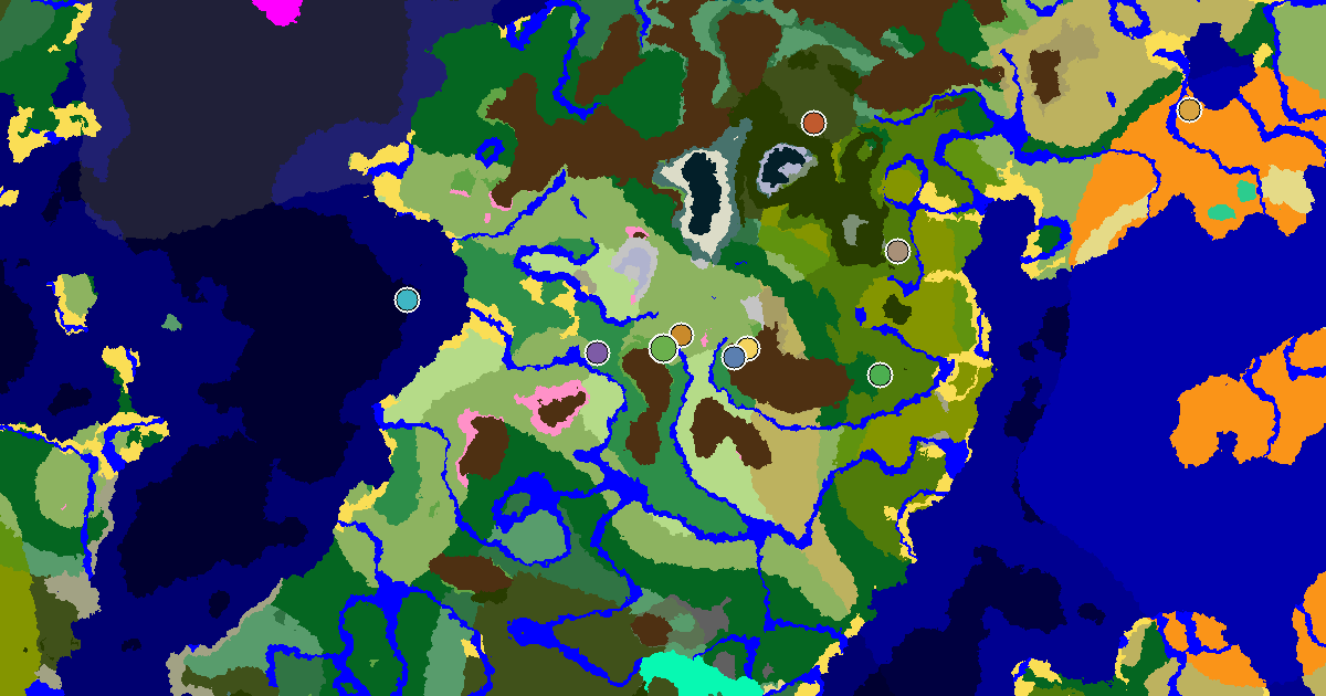 Plains Seed With an Ancient City Under Spawn — biome and structure map
