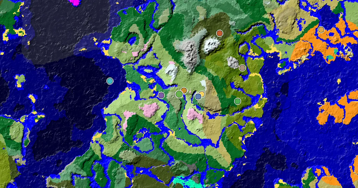 Plains Seed With an Ancient City Under Spawn — biome and structure map
