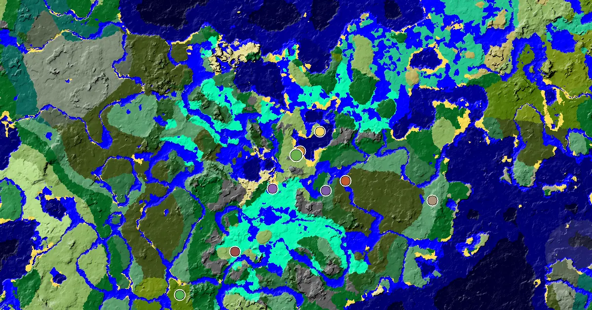 Plains Spawn — a Woodland Mansion Nearby — biome and structure map