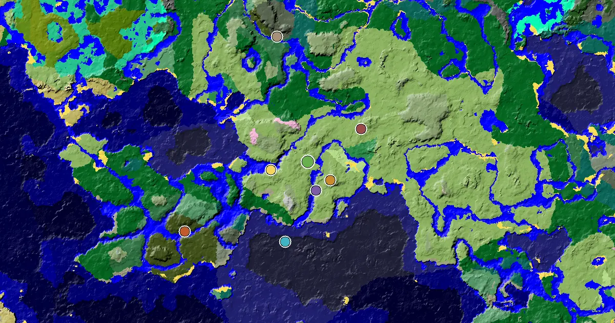 Plains Spawn — a Mansion Within Reach — biome and structure map