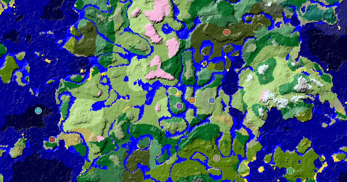 a Village at Spawn Near a Plains Spawn — biome and structure map