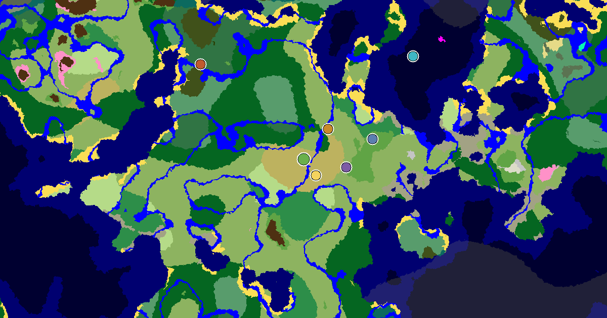 Minecraft Savanna Seed: a Village Beside Spawn — biome and structure map