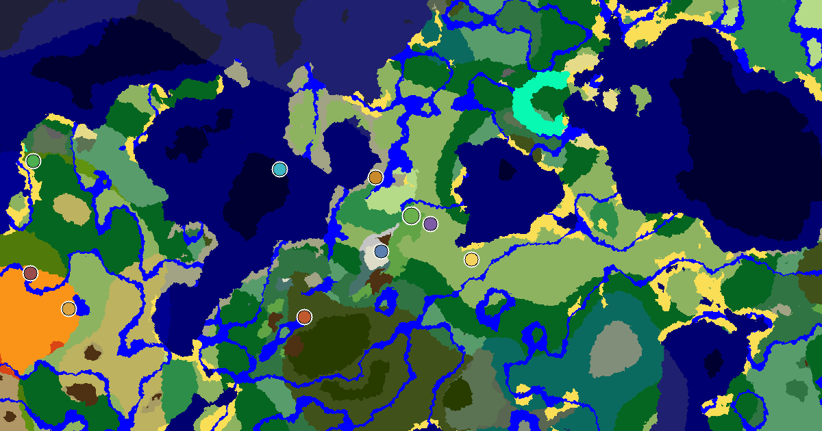 an Ancient City Under Spawn Near a Plains Spawn — biome and structure map around spawn