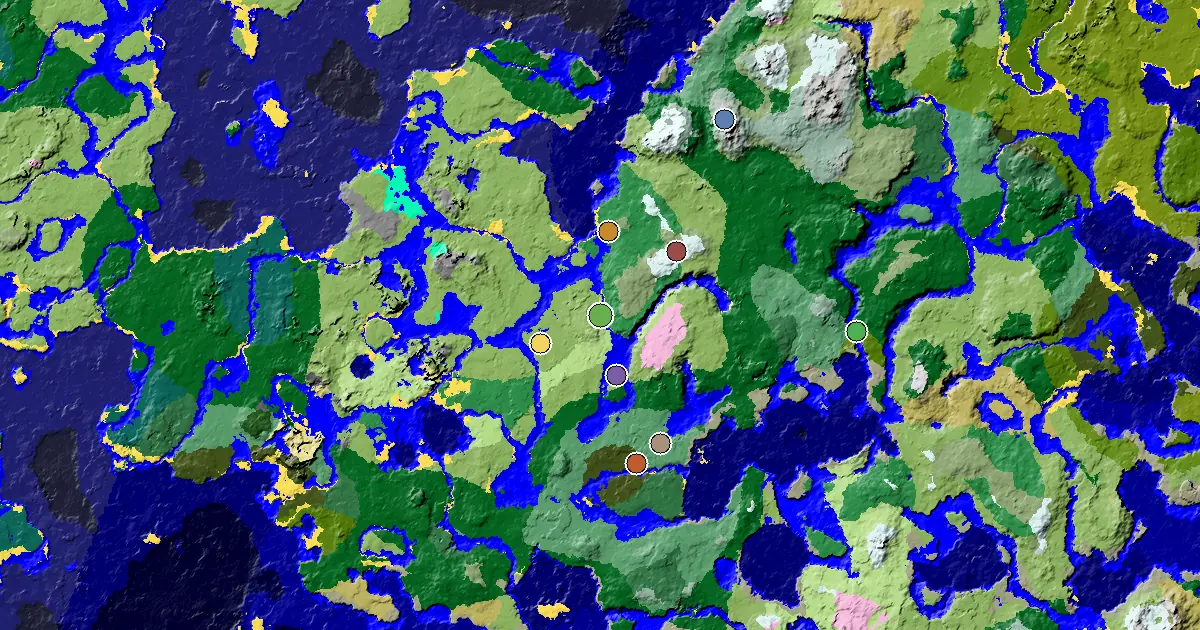 a Mansion Within Reach Near a Sunflower Plains Spawn — biome and structure map