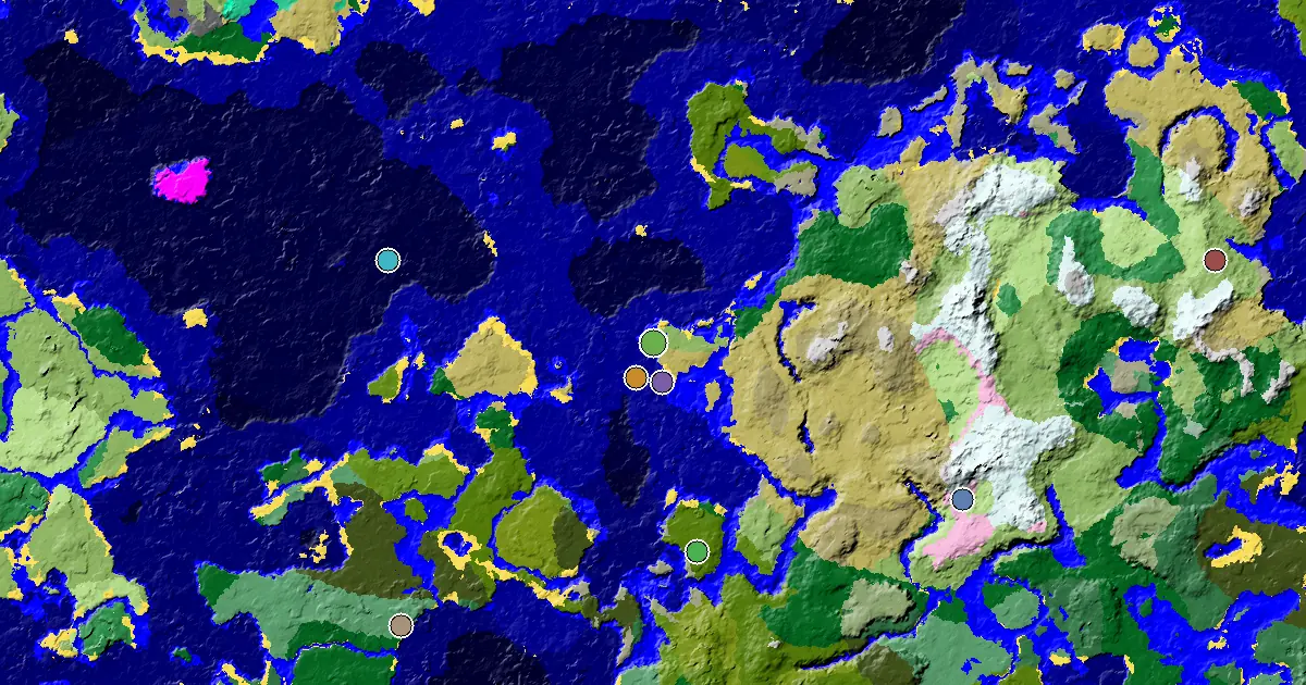 Savanna Seed With a Trial Chamber by Spawn — biome and structure map