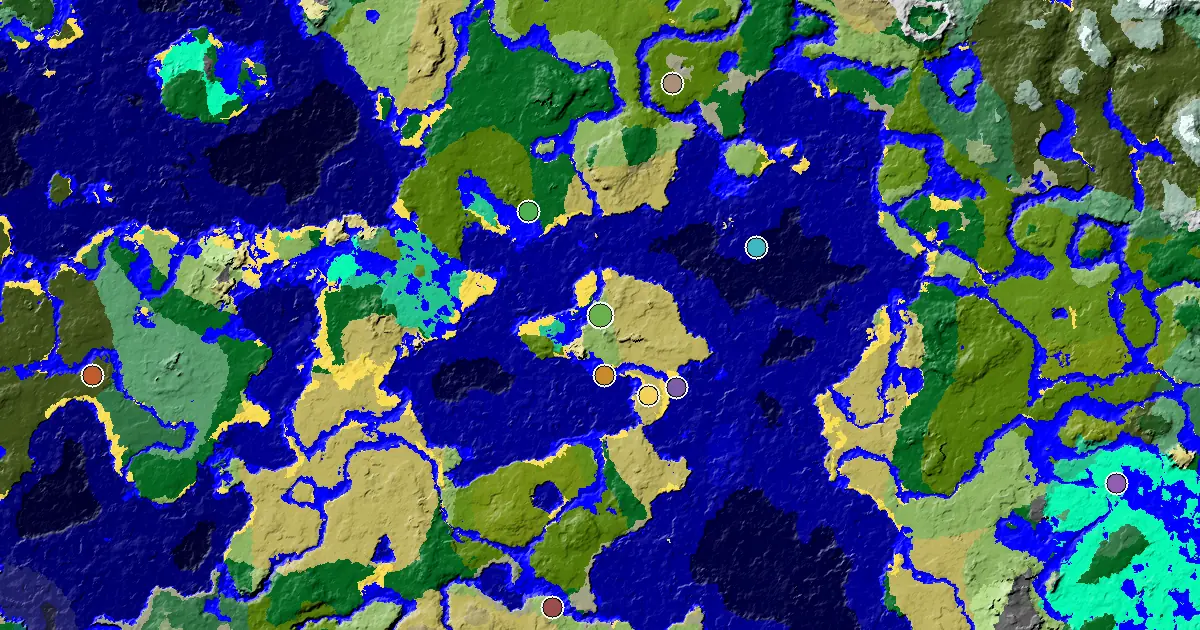 a Village Close to Spawn Near a Plains Spawn — biome and structure map