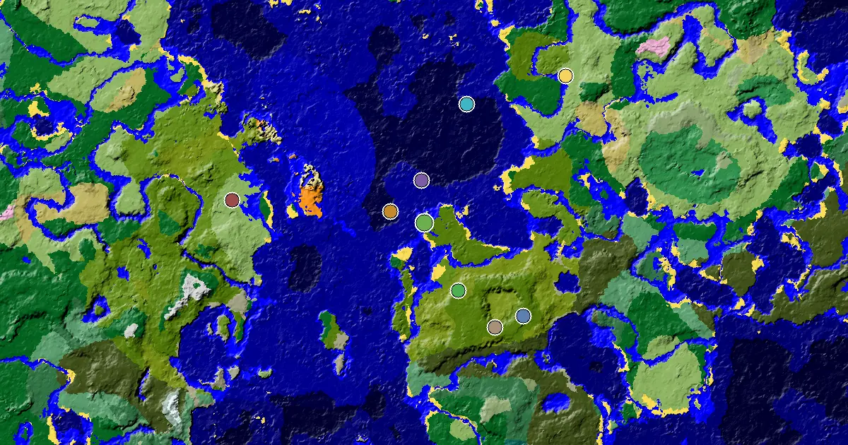 Sparse Jungle Spawn — Great Structures Nearby — biome and structure map