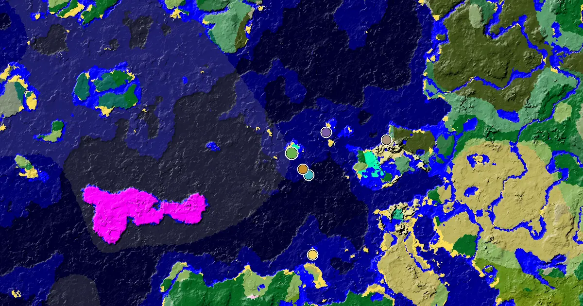 Minecraft Forest Seed: Great Structures Nearby — biome and structure map