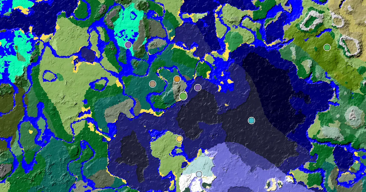 Great Structures Nearby Near a Old Growth Spruce Taiga Spawn — biome and structure map