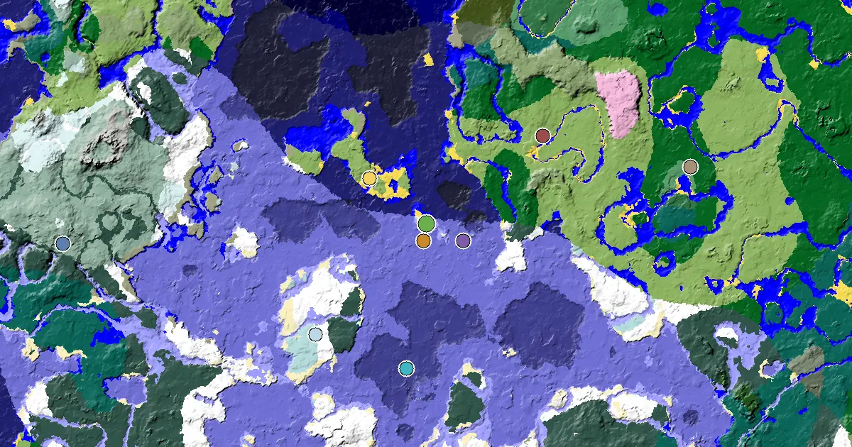 Snowy Beach Spawn — a Trial Chamber by Spawn — biome and structure map