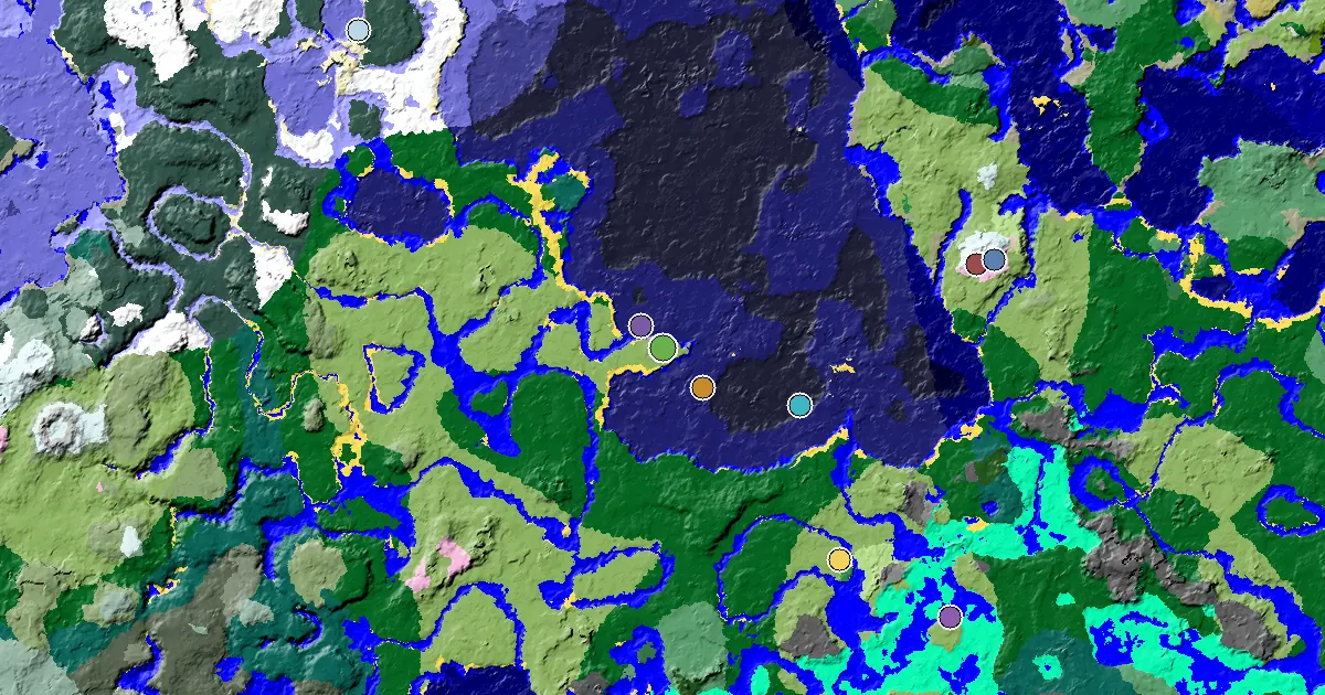 Plains Spawn — Great Structures Nearby — biome and structure map