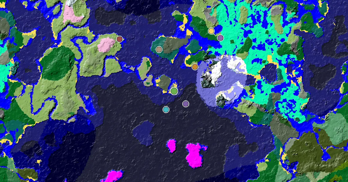 Old Growth Spruce Taiga Seed With Great Structures Nearby — biome and structure map