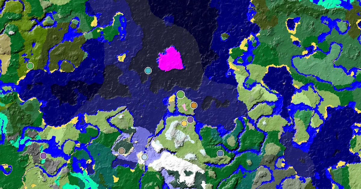 Minecraft Plains Seed: a Village Close to Spawn — biome and structure map